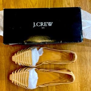 J Crew Learher Huarache Sandals - Sunwashed Peach